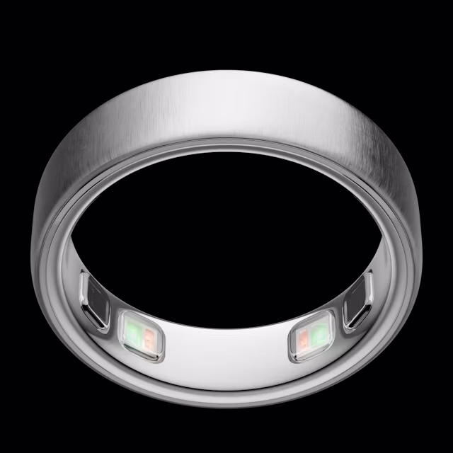 Oura Ring Brushed Silver